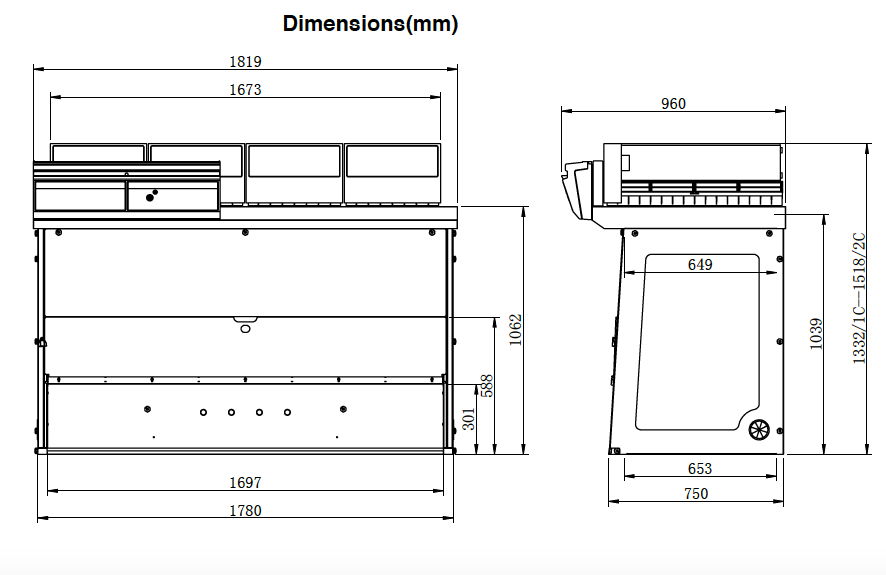 6ft Ductless Fume Hood