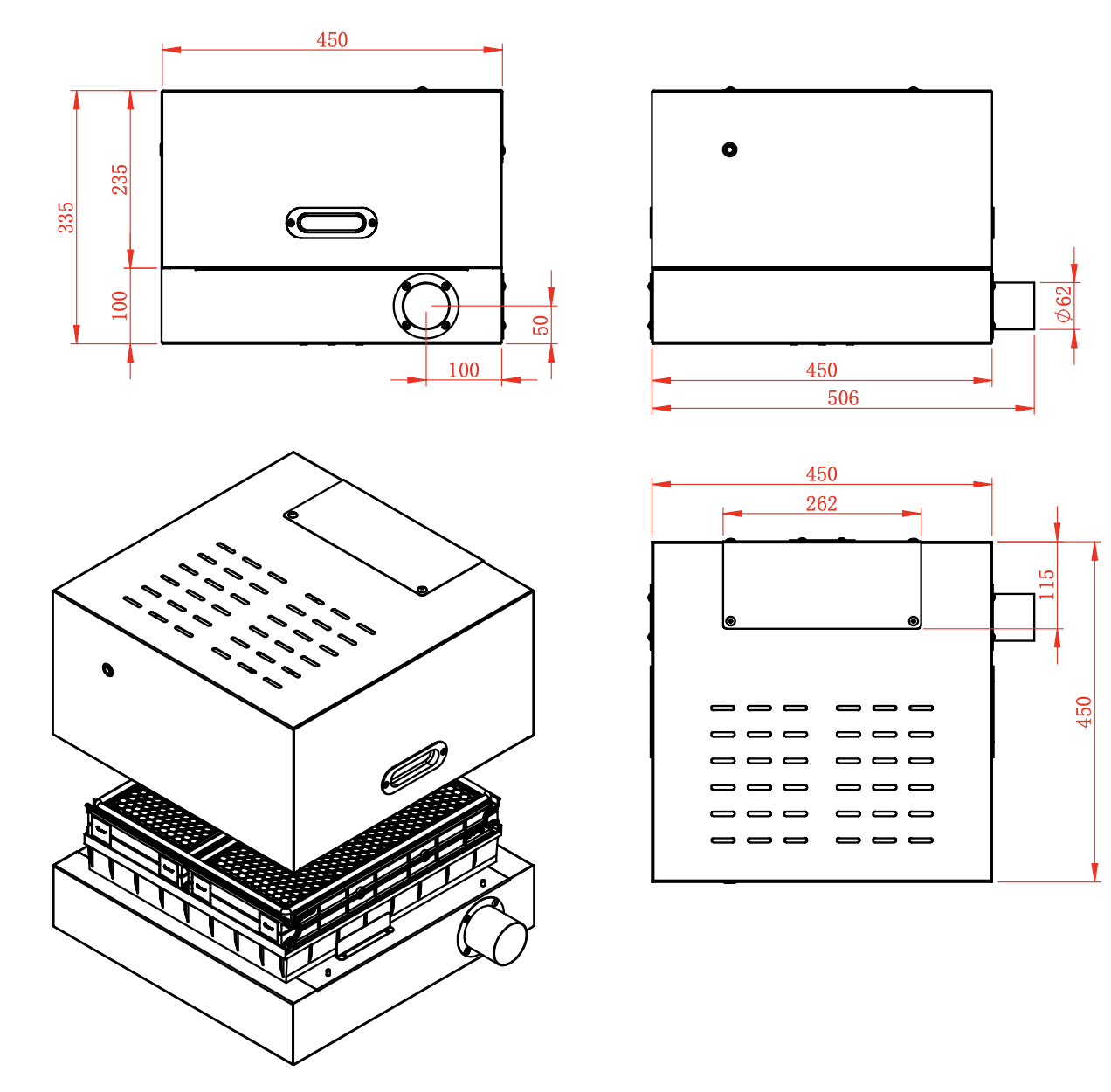 Erlab Chemtrap H402 SE dimension