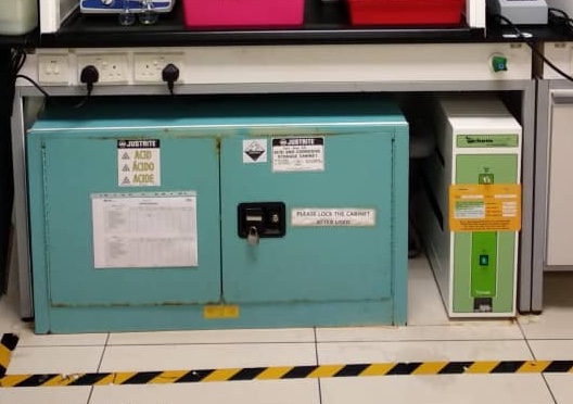 Erlab Chemtrap V201-Underbench Acid Cabinet