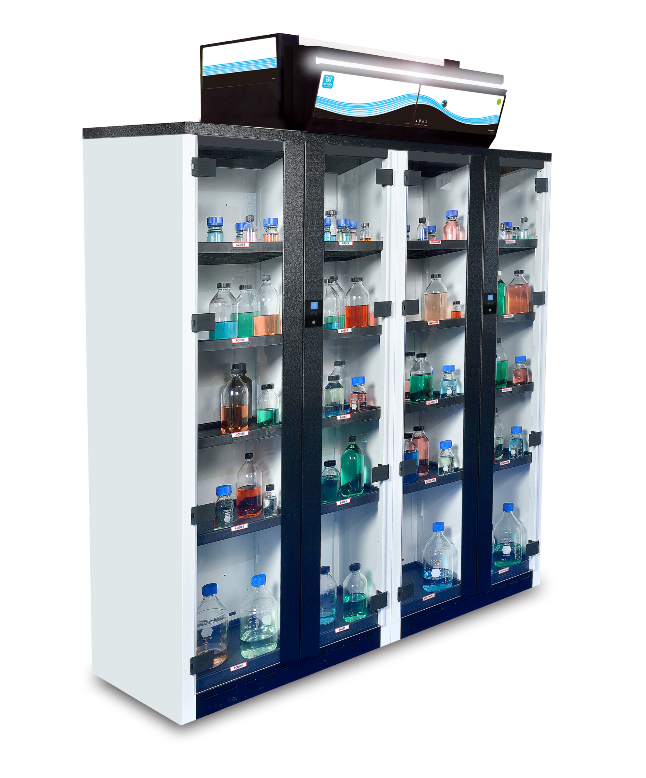 Erlab 1634 Smart Chemical Storage Cabinet, with shelves and standard doors - Image 4