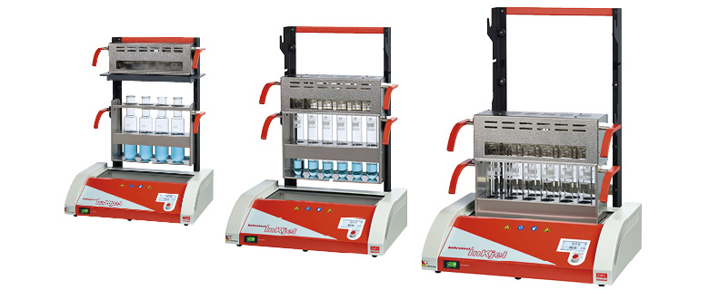 Behr-Labor behrotest® Kjeldahl Rapid Infrared Digestion System, with programmable energy control, temperature control, InKjel TCP-series, with 4 / 6 / 12 sample positions