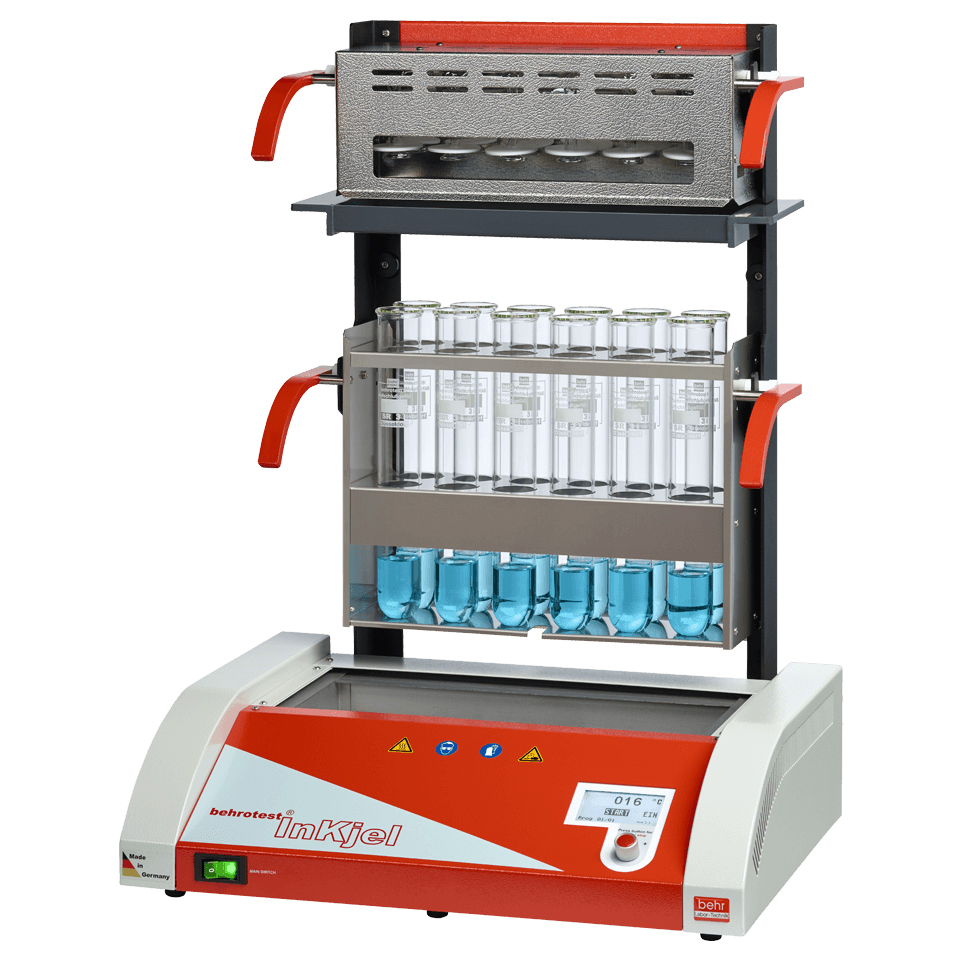 Behr-Labor behrotest® Kjeldahl Rapid Infrared Digestion System, with programmable energy control, temperature control, InKjel TCP-series, with 4 / 6 / 12 sample positions - Image 4