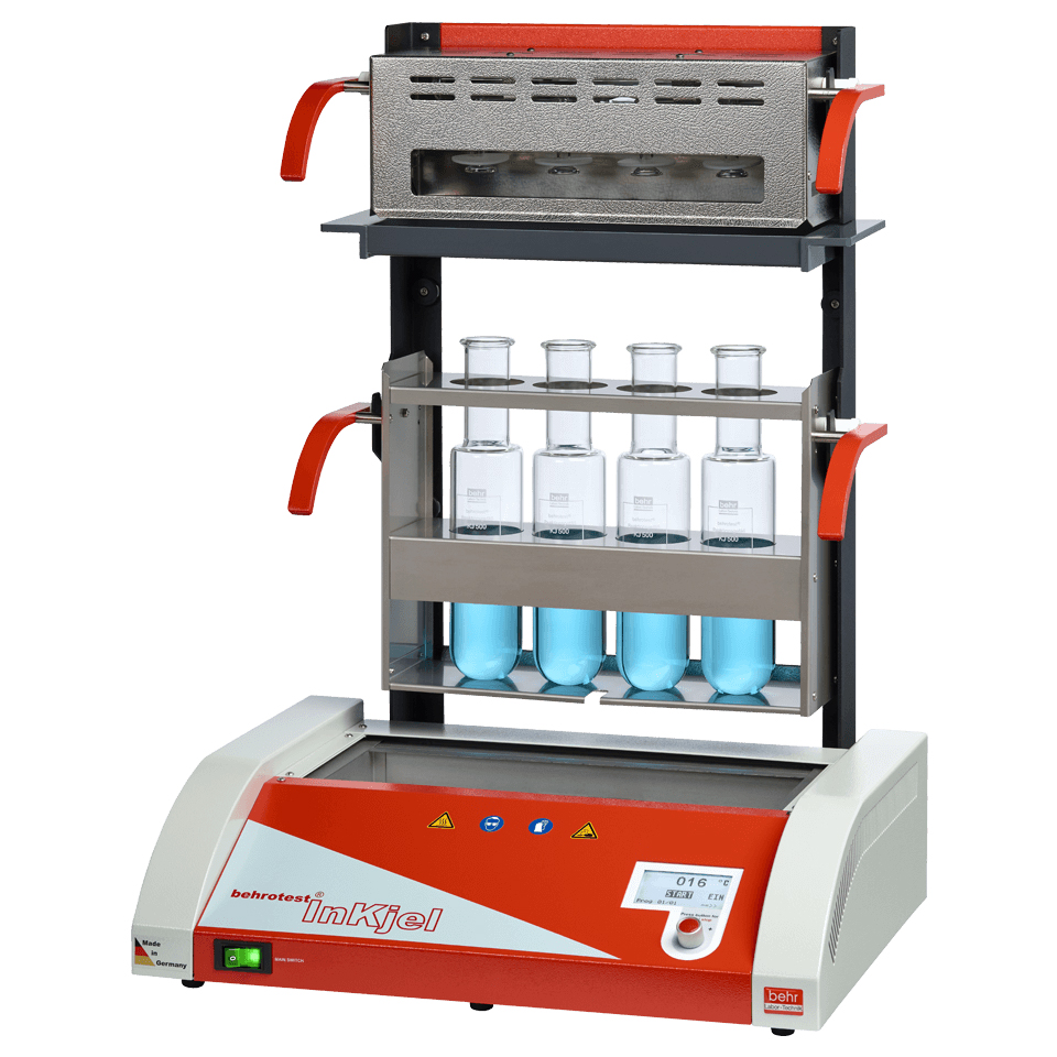 Behr-Labor behrotest® Kjeldahl Rapid Infrared Digestion System, with programmable energy control, temperature control, InKjel TCP-series, with 4 / 6 / 12 sample positions - Image 2
